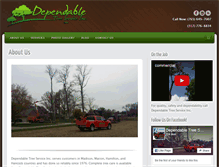 Tablet Screenshot of dependabletreeserviceinc.com